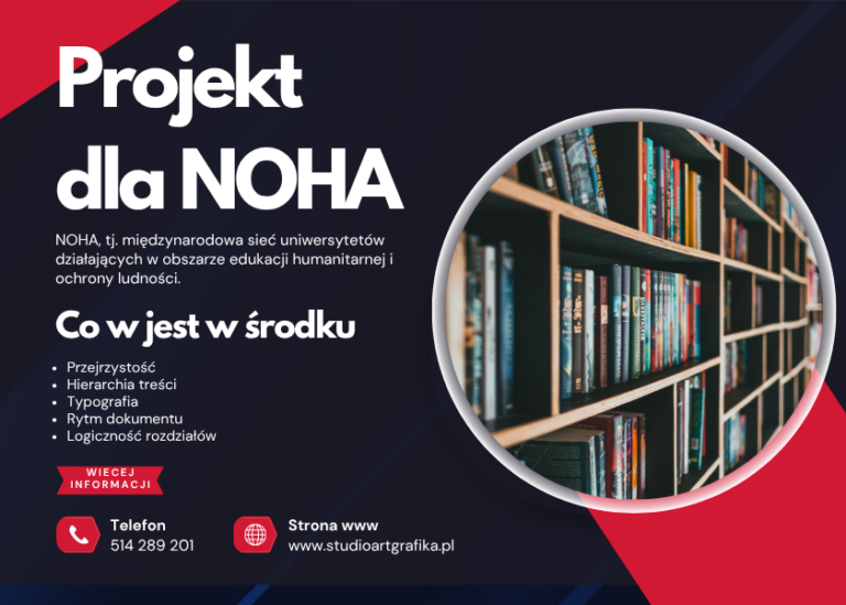 Publikacja dla NOHA czyli projekt, w którym najważniejsza była treść i funkcjonalność