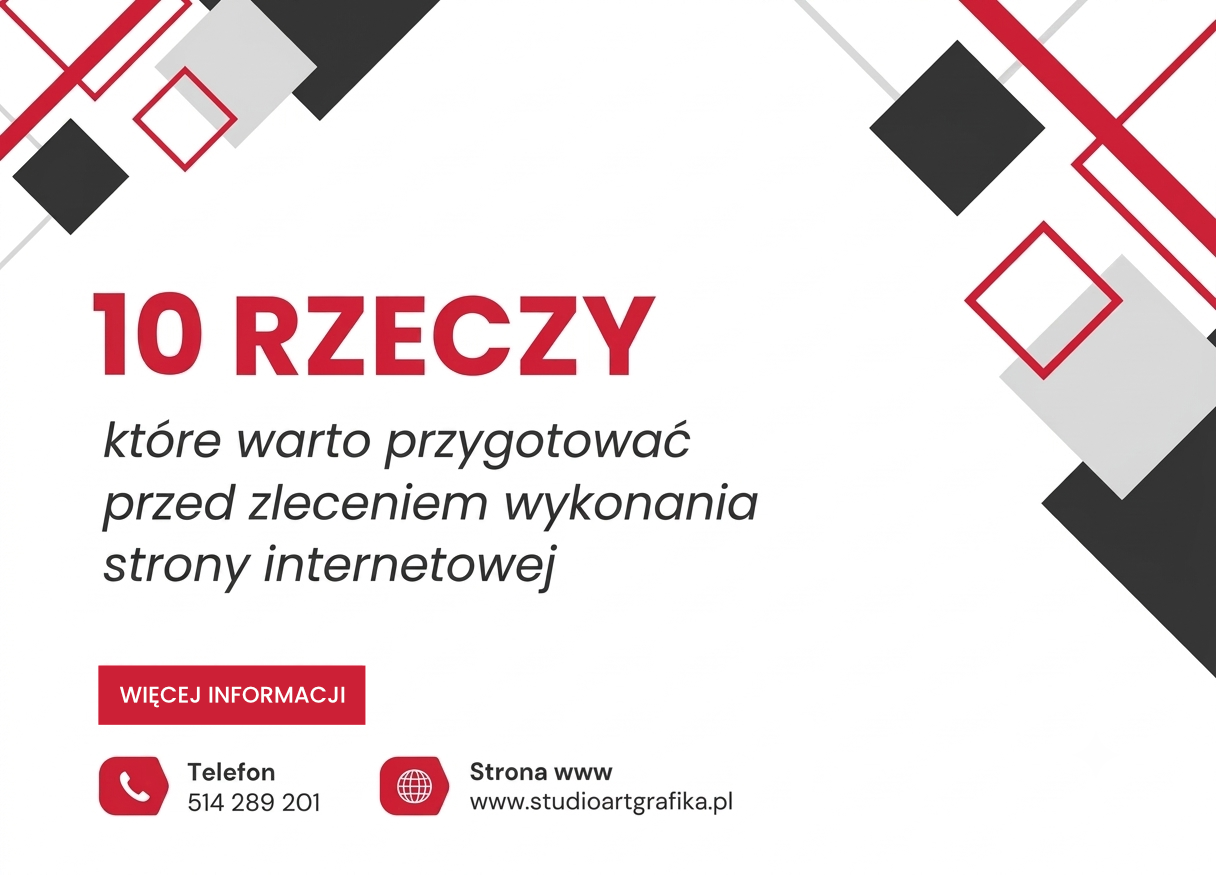 10 rzeczy, które warto przygotować przed zleceniem wykonania strony internetowej