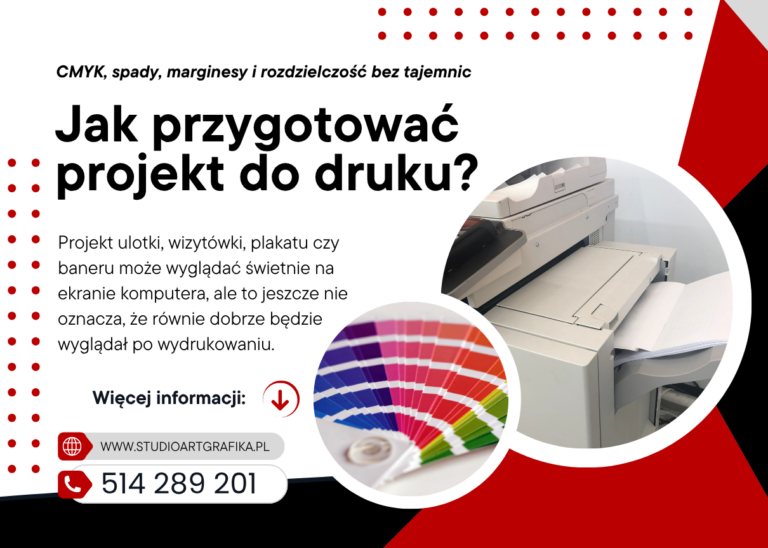 Jak przygotować projekt do druku? CMYK, spady, marginesy i rozdzielczość bez tajemnic